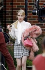 EMMA ROBERTS on the Set of Scream Queens in New Orleans