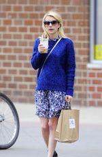 EMMA ROBERTS Out and About in New York 04/16/2015