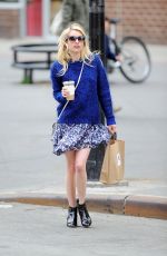 EMMA ROBERTS Out and About in New York 04/16/2015