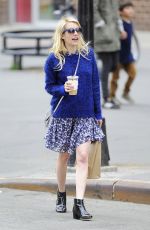 EMMA ROBERTS Out and About in New York 04/16/2015