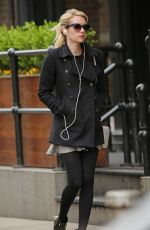 EMMA ROBERTS Out and About in New York 04/17/2015