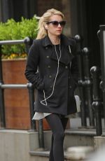 EMMA ROBERTS Out and About in New York 04/17/2015