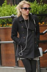 EMMA ROBERTS Out and About in New York 04/17/2015