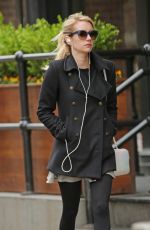 EMMA ROBERTS Out and About in New York 04/17/2015