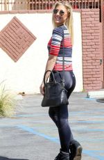 EMMA SLATER in Tights Arrives at DWTS Rehearsals in Los Angeles
