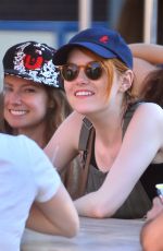 EMMA STONE at Disneyland in Anaheim