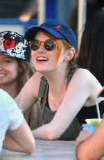 EMMA STONE at Disneyland in Anaheim
