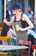 EMMA STONE at Disneyland in Anaheim