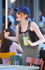 EMMA STONE at Disneyland in Anaheim