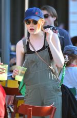 EMMA STONE at Disneyland in Anaheim