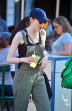 EMMA STONE at Disneyland in Anaheim