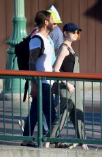 EMMA STONE at Disneyland in Anaheim