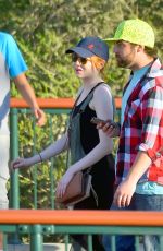 EMMA STONE at Disneyland in Anaheim