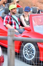 EMMA STONE at Disneyland in Anaheim