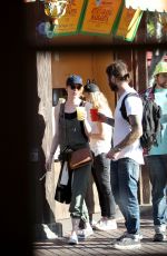 EMMA STONE at Disneyland in Anaheim