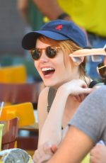 EMMA STONE at Disneyland in Anaheim