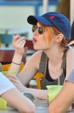 EMMA STONE at Disneyland in Anaheim