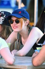 EMMA STONE at Disneyland in Anaheim