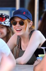 EMMA STONE at Disneyland in Anaheim