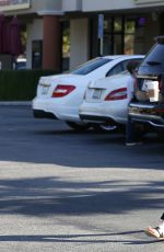 EMMA STONE in Jeans Out and About in Brentwood