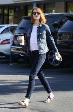 EMMA STONE in Jeans Out and About in Brentwood