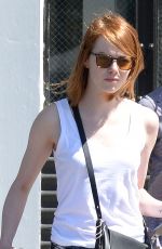 EMMA STONE Out Shopping in Los Angeles 04/29/2015