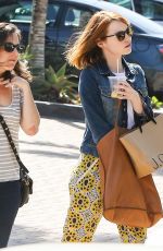EMMA STONE Out Shopping in Los Angeles