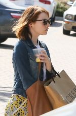 EMMA STONE Out Shopping in Los Angeles