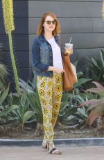 EMMA STONE Out Shopping in Los Angeles