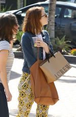 EMMA STONE Out Shopping in Los Angeles