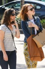 EMMA STONE Out Shopping in Los Angeles