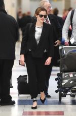 EMMA WATSON at JFK Airport in New York