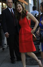 EMMY ROSSUM Arrives at Ctaig;s Restaurant in West Hollywood 04/18/2015