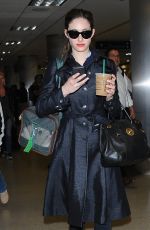 EMMY ROSSUM Arriving at Los Angeles International Airport 04/27/2015