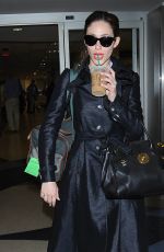 EMMY ROSSUM Arriving at Los Angeles International Airport 04/27/2015