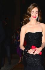 EMMY ROSSUM at Save Venice Un Ballo in Maschera Event in New York