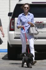 EMMY ROSSUM Takes Her Dog to a Vet in West Hollywood