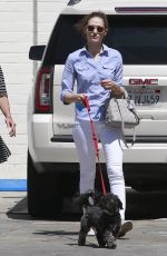EMMY ROSSUM Takes Her Dog to a Vet in West Hollywood