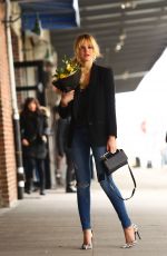 ERIN HEATHERTON in Ripped Jeans Out and About in New York