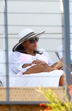 EVA LONGORIA at a Pool in Miami