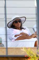 EVA LONGORIA at a Pool in Miami