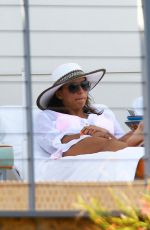 EVA LONGORIA at a Pool in Miami