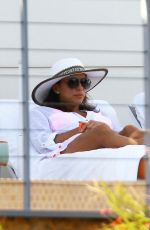 EVA LONGORIA at a Pool in Miami