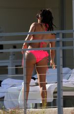 EVA LONGORIA in Bikini on the Pool in Miami