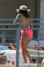 EVA LONGORIA in Bikini on the Pool in Miami