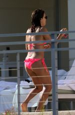 EVA LONGORIA in Bikini on the Pool in Miami