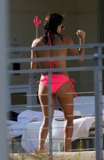 EVA LONGORIA in Bikini on the Pool in Miami