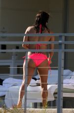 EVA LONGORIA in Bikini on the Pool in Miami