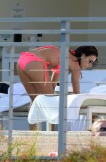 EVA LONGORIA in Bikini on the Pool in Miami