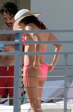 EVA LONGORIA in Bikini on the Pool in Miami